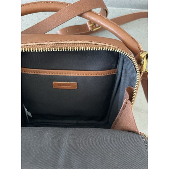 Madewell Square Satchel Crossbody Leather Bag Tan Leather - Picture 13 of 16